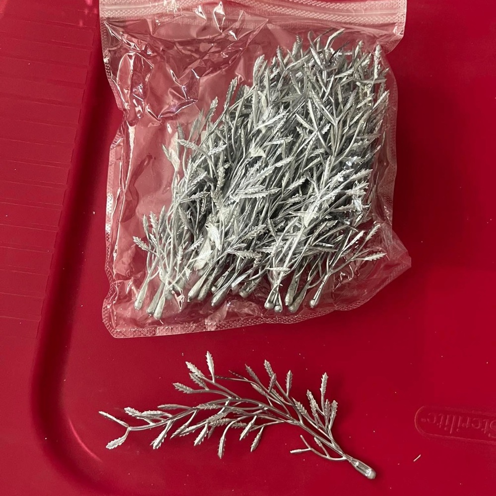 Silver & Red Decorative Vase Fillers